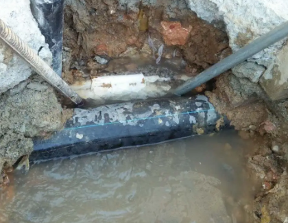 京口测漏水之水管漏水